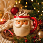 Caneca de Natal Papai Noel em Cerâmica com Caixa para Presente 🎅🎄