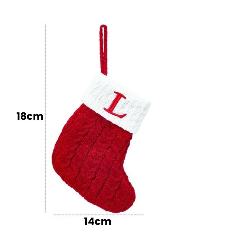 Meias de Natal Letras do Alfabeto