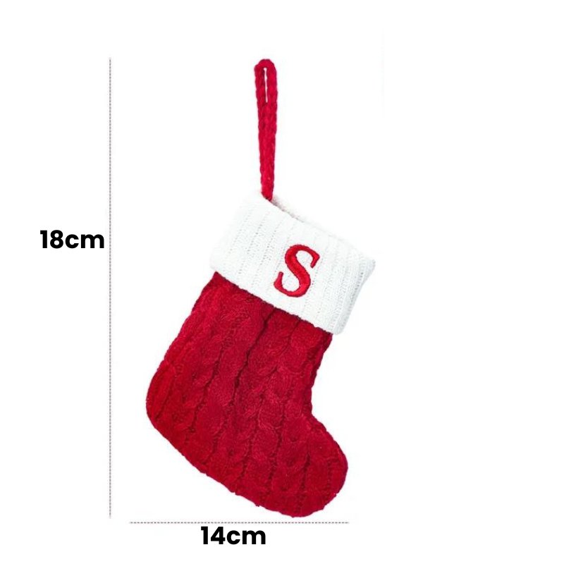 Meias de Natal Letras do Alfabeto
